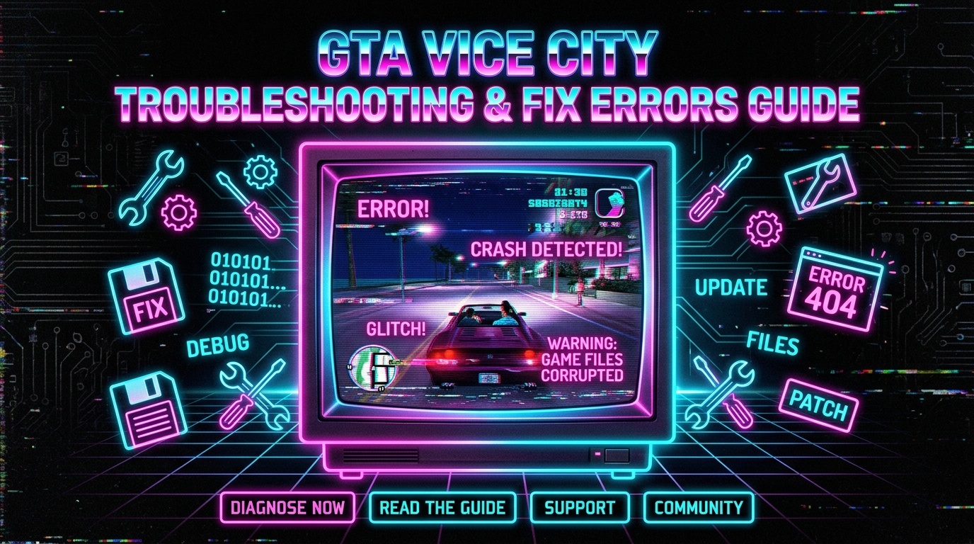 Fix GTA Vice City Not Loading - Browser Errors and Crashes